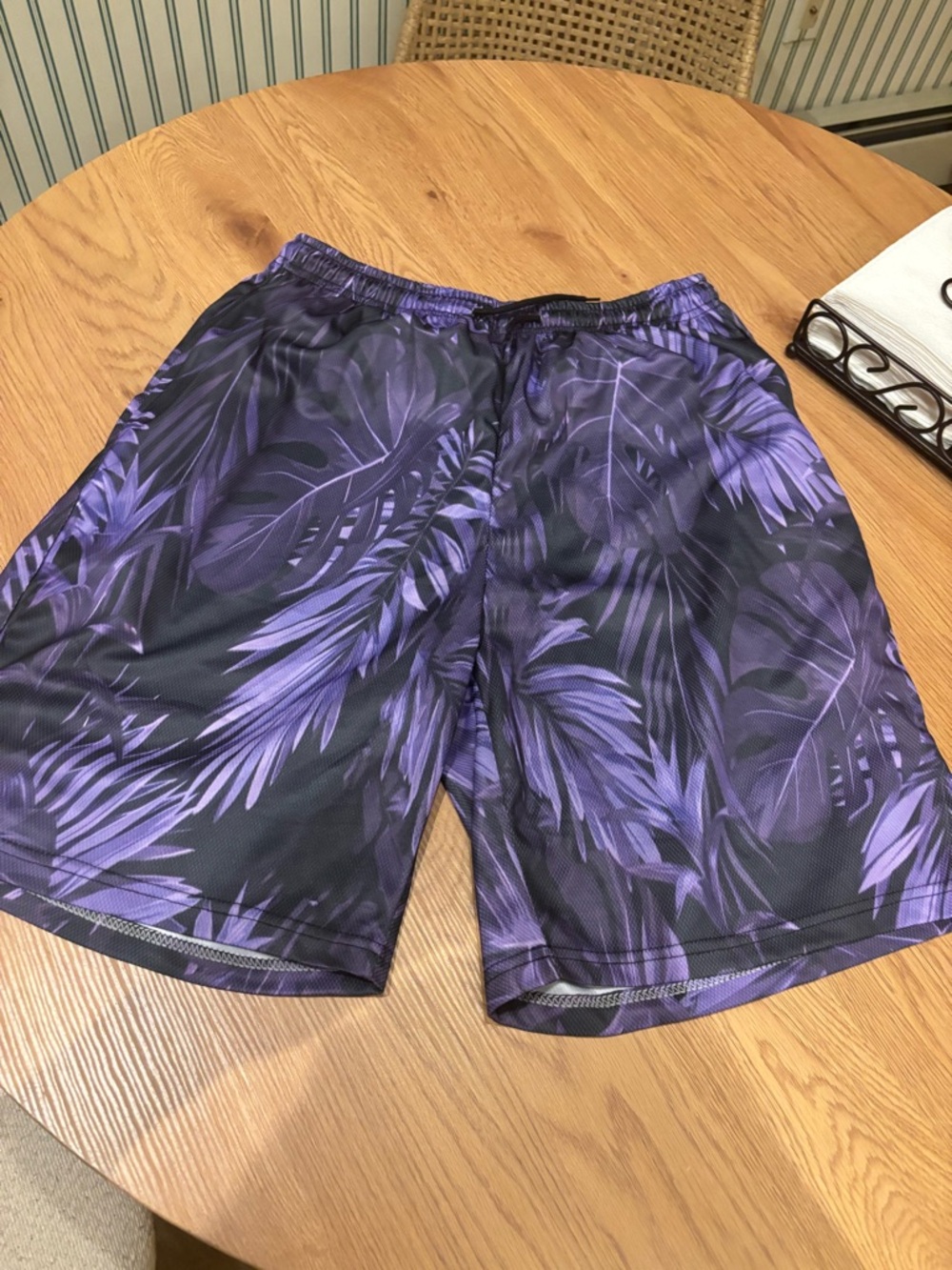 Men's Purple Tropical Shorts